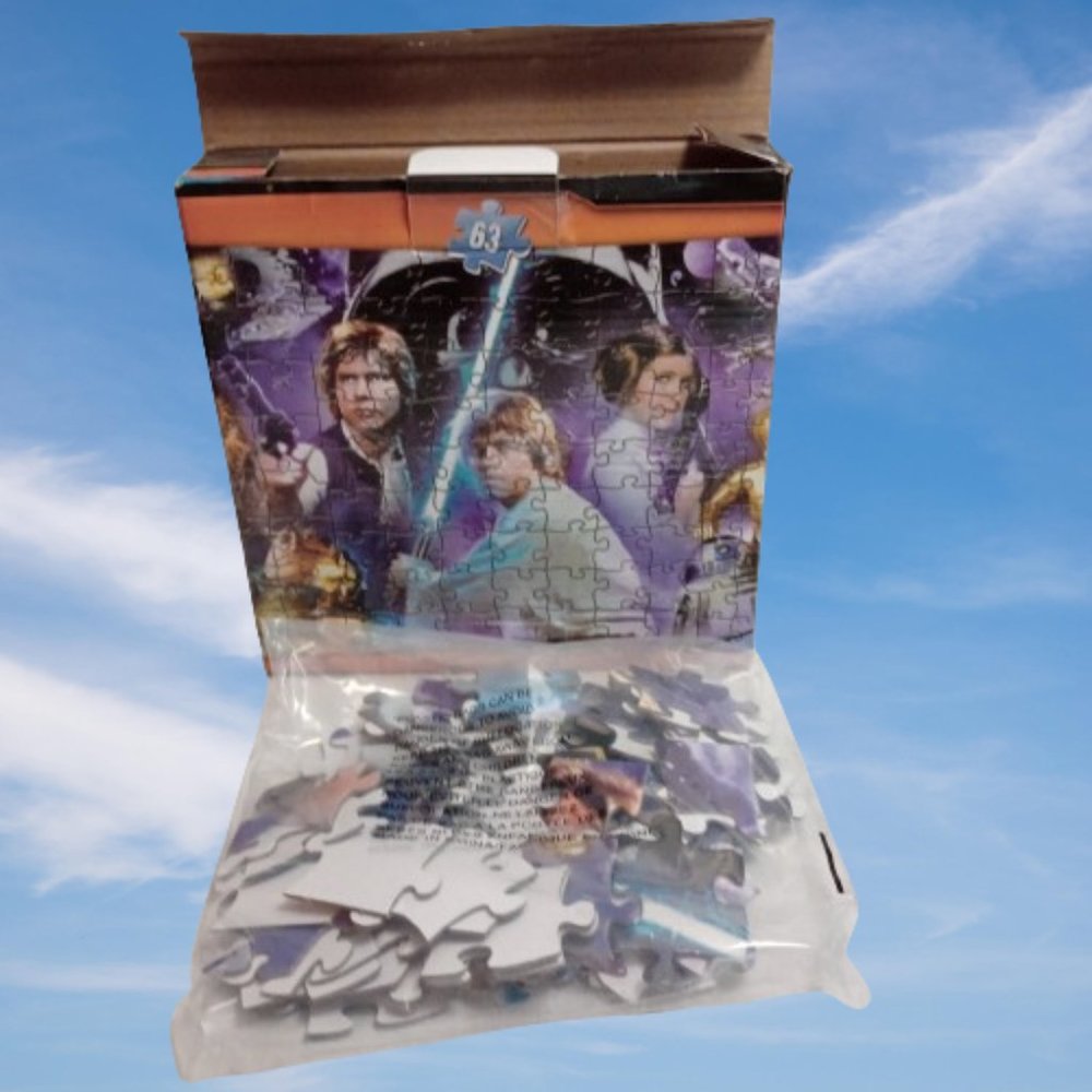 1 of 3 Star Wars Panorama Puzzle Inner Bag is Sealed Box Has Been Opened
